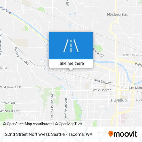 22nd Street Northwest map