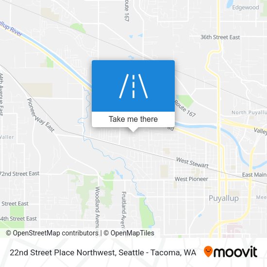 22nd Street Place Northwest map