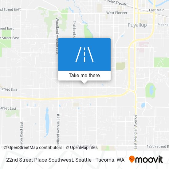Mapa de 22nd Street Place Southwest