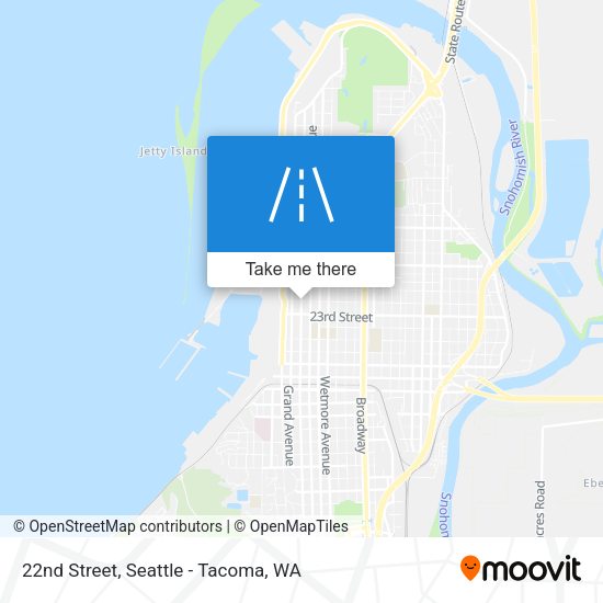 22nd Street map