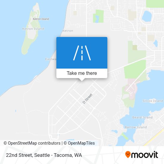 22nd Street map