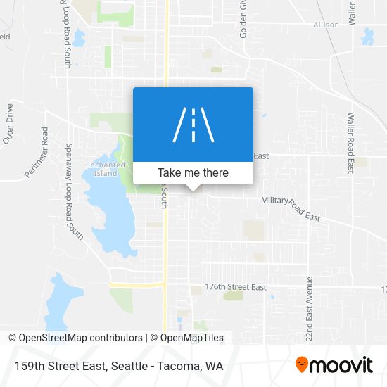 159th Street East map