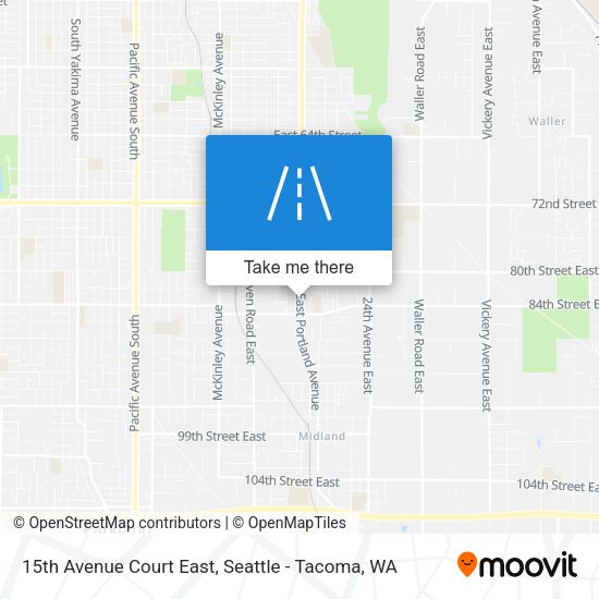 Mapa de 15th Avenue Court East