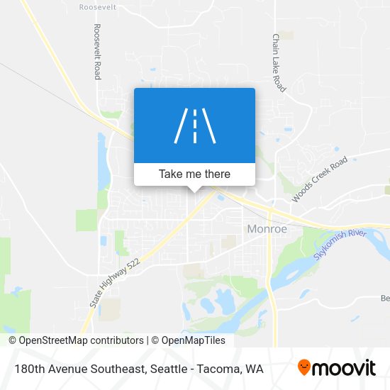 180th Avenue Southeast map