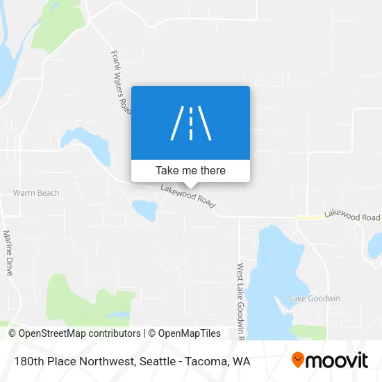 180th Place Northwest map