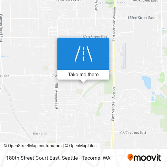 Mapa de 180th Street Court East