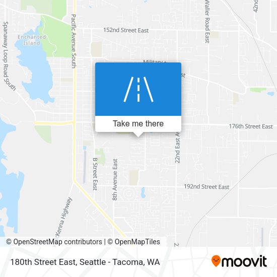 180th Street East map