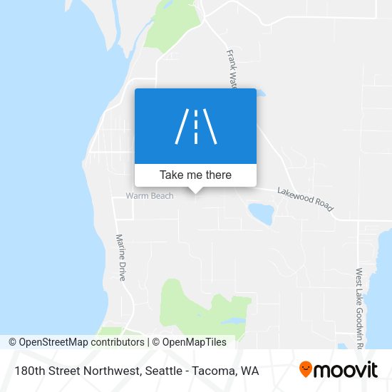 Mapa de 180th Street Northwest
