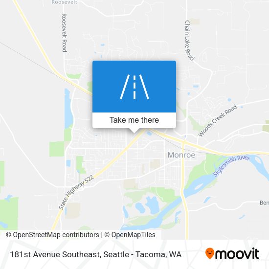 181st Avenue Southeast map