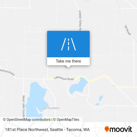 181st Place Northwest map