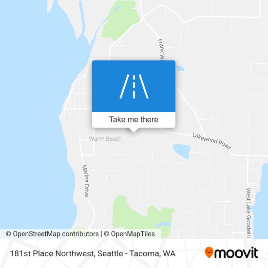181st Place Northwest map