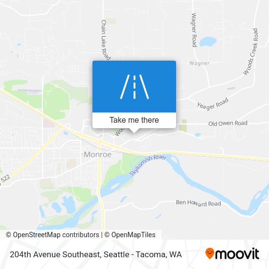 204th Avenue Southeast map