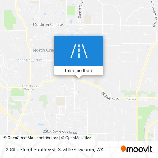 Mapa de 204th Street Southeast