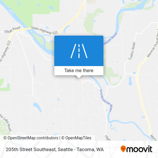 205th Street Southeast map