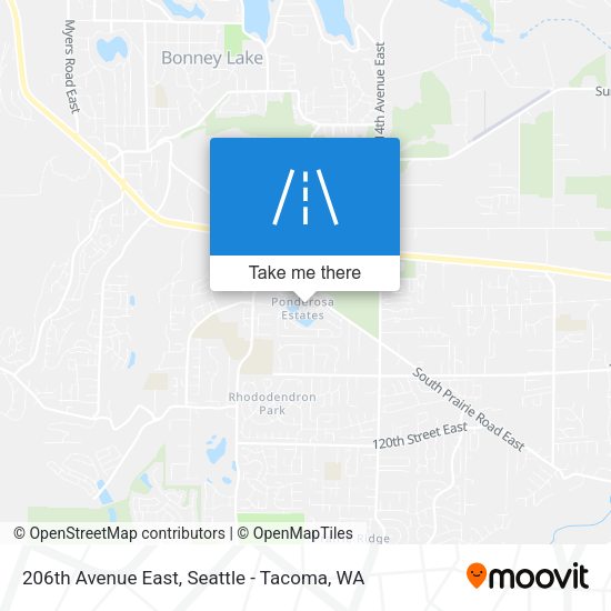 Mapa de 206th Avenue East