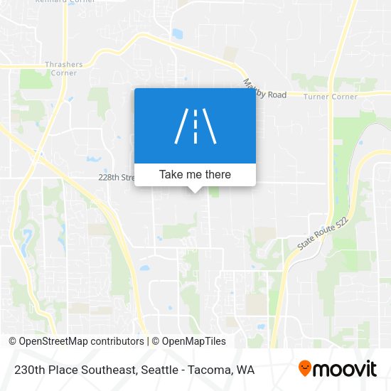 230th Place Southeast map
