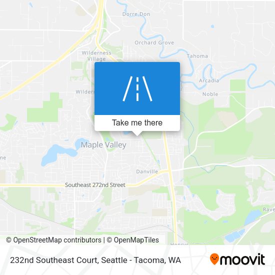 232nd Southeast Court map
