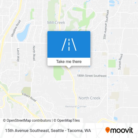 15th Avenue Southeast map