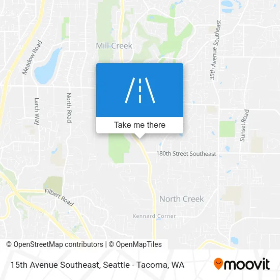 15th Avenue Southeast map