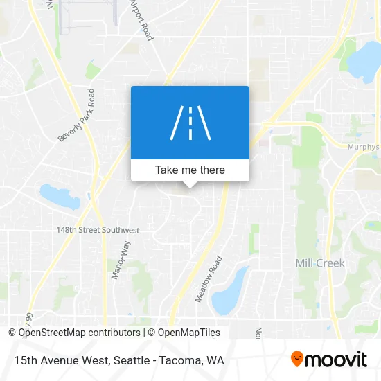 15th Avenue West map