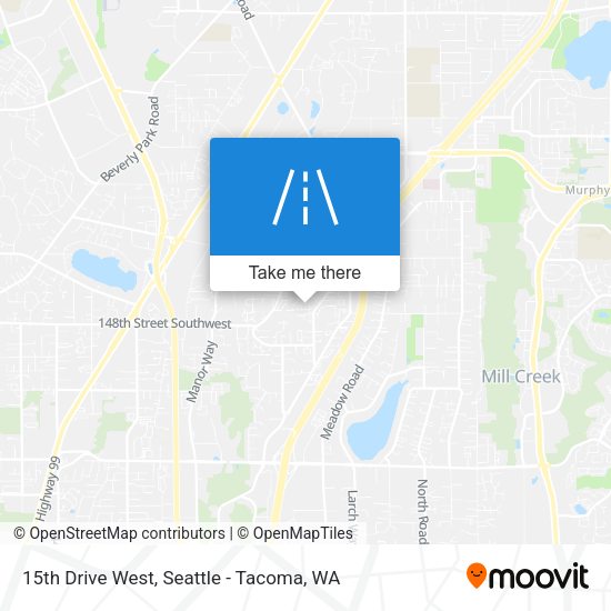 15th Drive West map