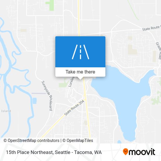 Mapa de 15th Place Northeast