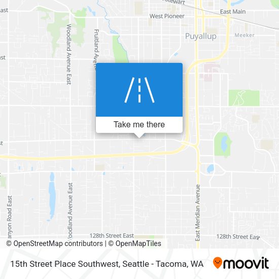 15th Street Place Southwest map