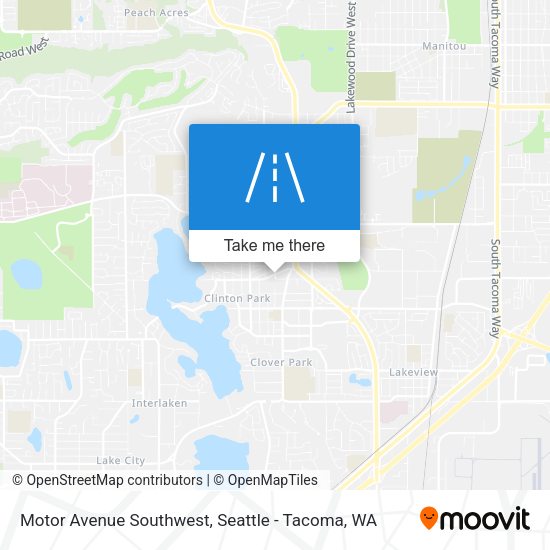 Motor Avenue Southwest map