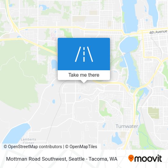 Mottman Road Southwest map