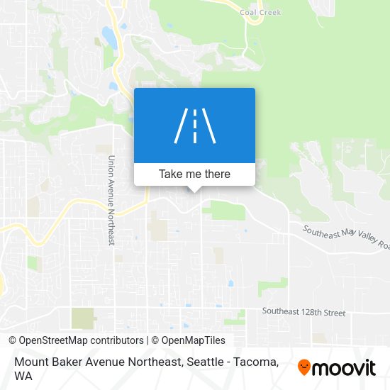 Mount Baker Avenue Northeast map