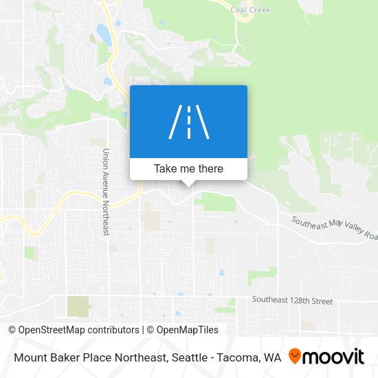 Mapa de Mount Baker Place Northeast