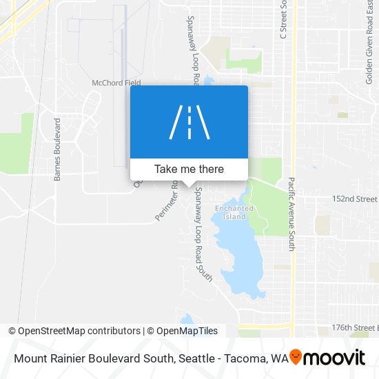 Mount Rainier Boulevard South map