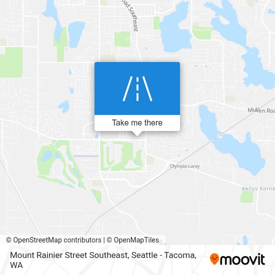 Mount Rainier Street Southeast map