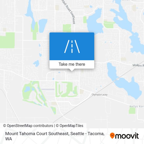 Mapa de Mount Tahoma Court Southeast