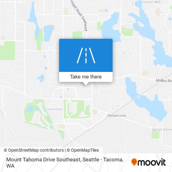 Mount Tahoma Drive Southeast map