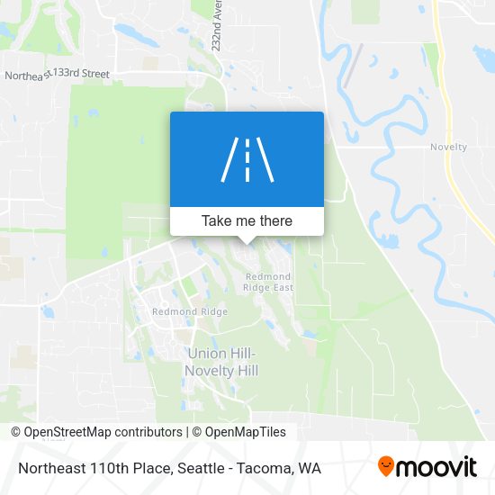 Northeast 110th Place map
