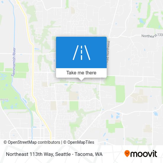 Northeast 113th Way map