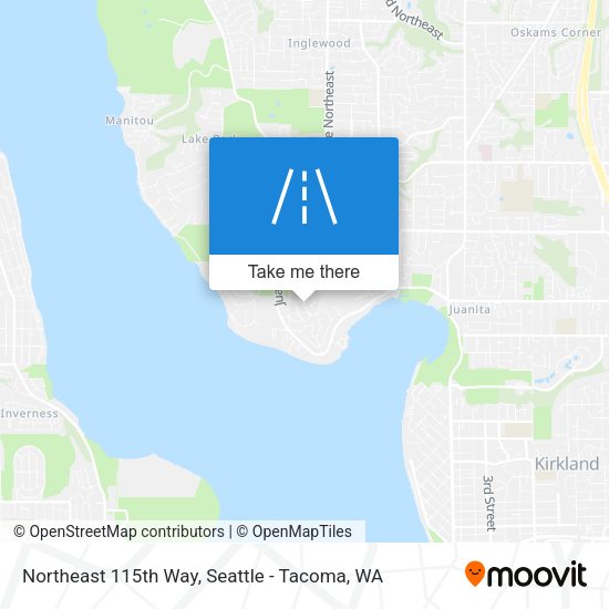 Northeast 115th Way map