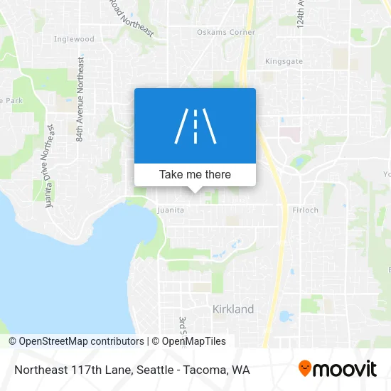 Northeast 117th Lane map