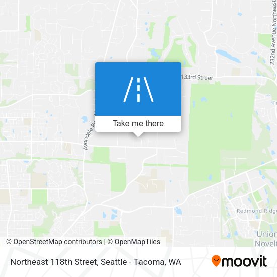 Northeast 118th Street map
