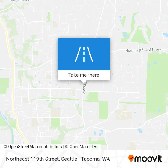 Northeast 119th Street map