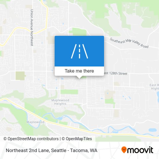 Northeast 2nd Lane map