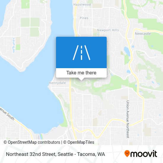 Northeast 32nd Street map