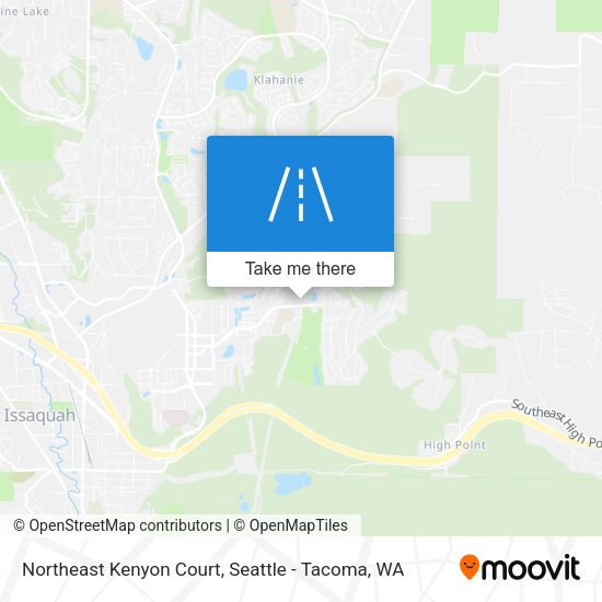 Northeast Kenyon Court map