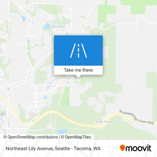 Northeast Lily Avenue map