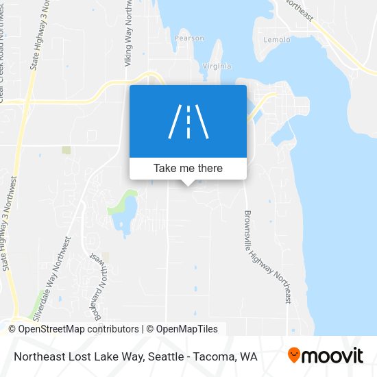 Northeast Lost Lake Way map