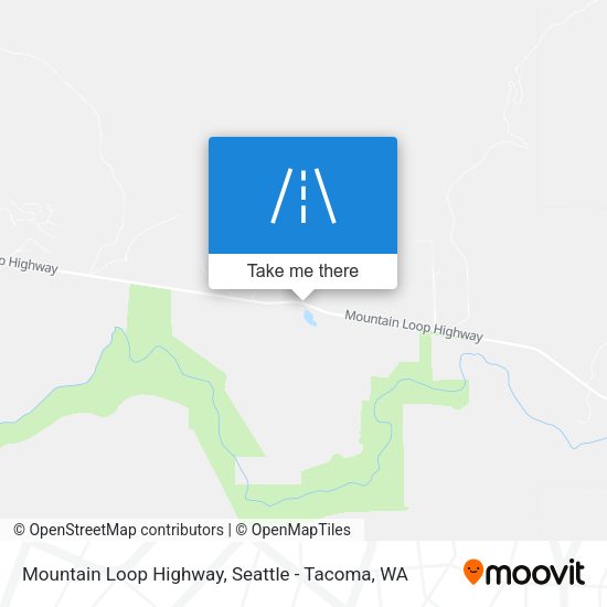 Mountain Loop Highway map