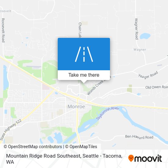 Mapa de Mountain Ridge Road Southeast