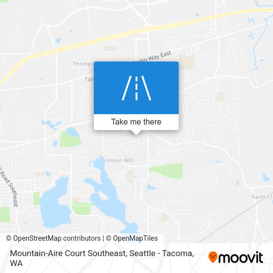 Mountain-Aire Court Southeast map