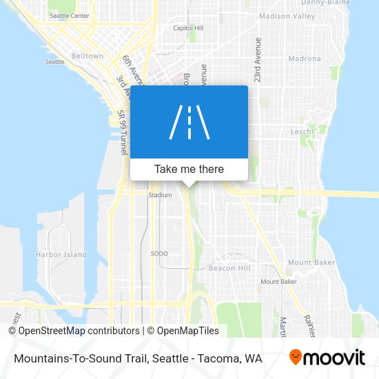 Mountains-To-Sound Trail map